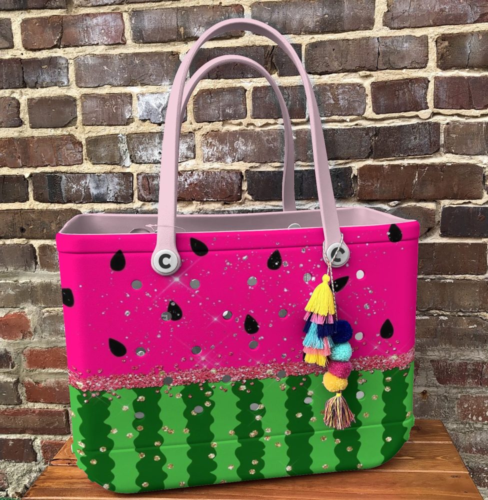 Bucket Tote Bag, Limited Edition Bogg Bag, Beach Bag Summer Slice - Image 3