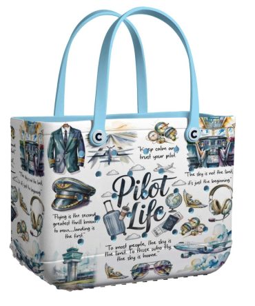 Stylish Pilot Life Tote Bag – Perfect Gift For Aviation Lovers & Travel Enthusiasts