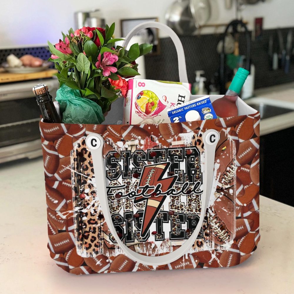 Bucket Tote Bag, Limited Edition Bogg Bag, Beach Bag Play Hard, Sister Strong - Image 4