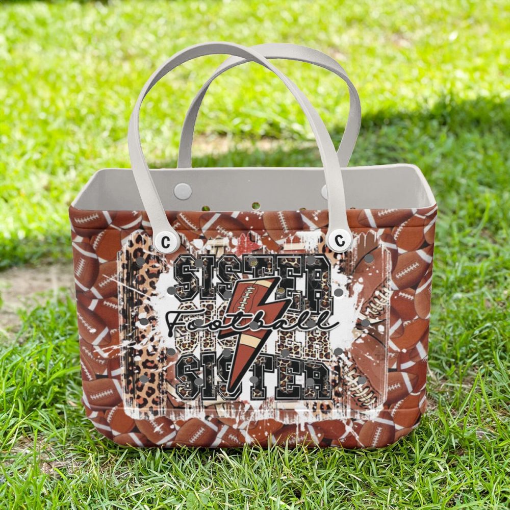 Bucket Tote Bag, Limited Edition Bogg Bag, Beach Bag Play Hard, Sister Strong - Image 5