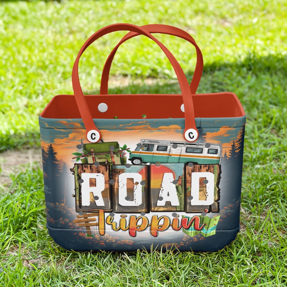 Adventure-Ready Road Trippin' Tote Bag - Durable, Stylish & Spacious For Travel Lovers - Image 3