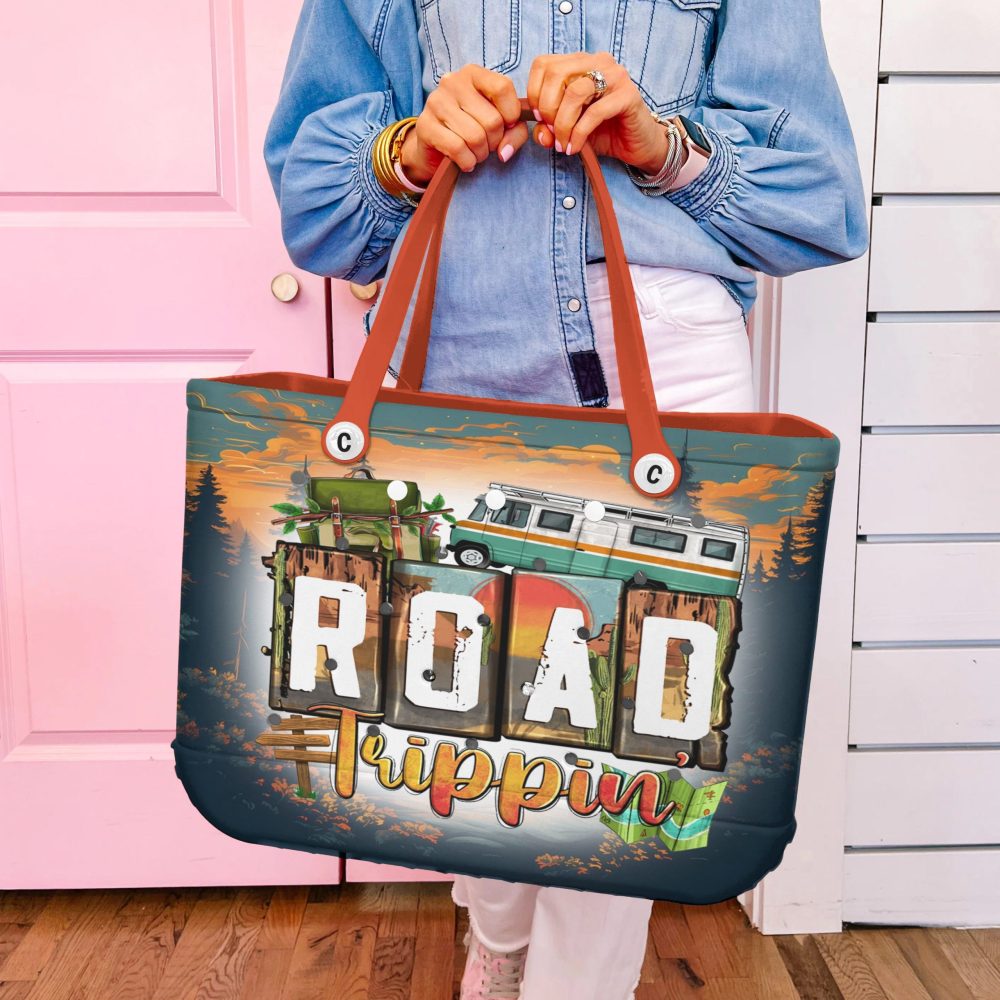 Adventure-Ready Road Trippin' Tote Bag - Durable, Stylish & Spacious For Travel Lovers - Image 4