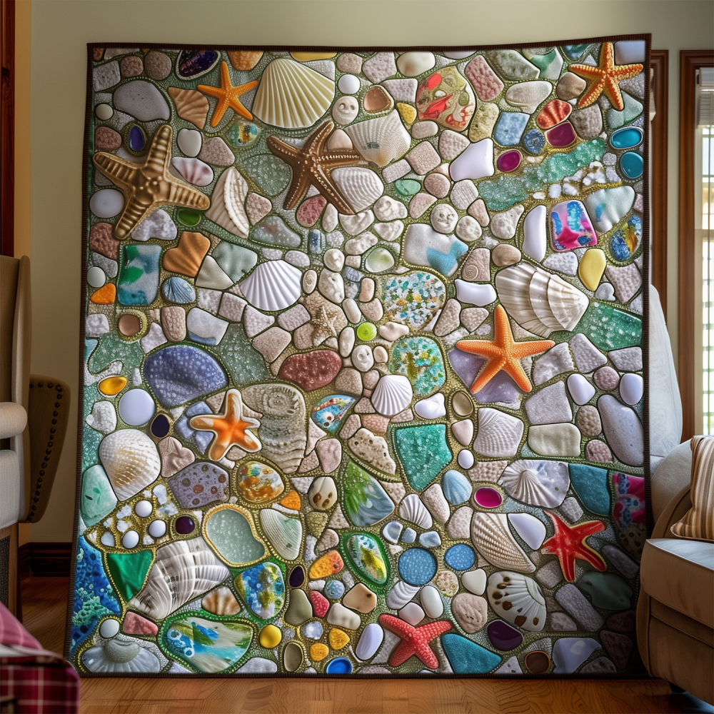 Aqua Aura Quilted Blanket - Image 2