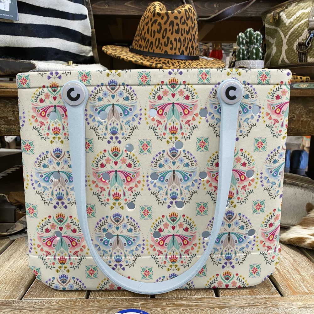 Bucket Tote Bag, Limited Edition Bogg Bag, Beach Bag Winged Muse - Image 6