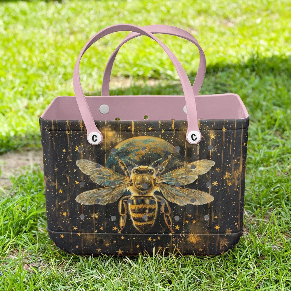 Bucket Tote Bag, Limited Edition Bogg Bag, Beach Bag Stellar Bee - Image 6