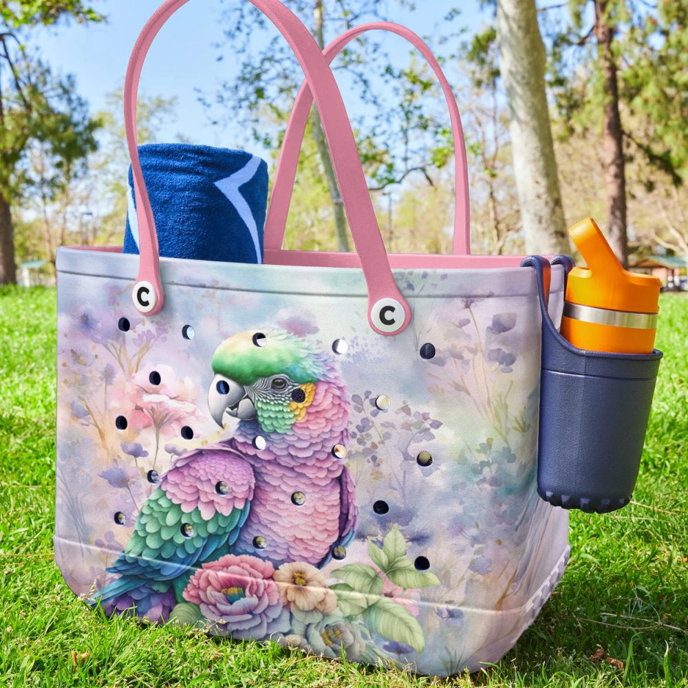 Vibrant Parrot Tote Bag - Stylish, Colorful & Eco-Friendly - Perfect For Everyday Use - Image 2
