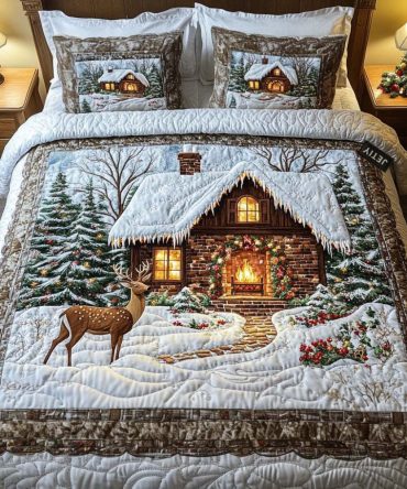 Cozy Cabin 3-Piece Quilted Bedding Set