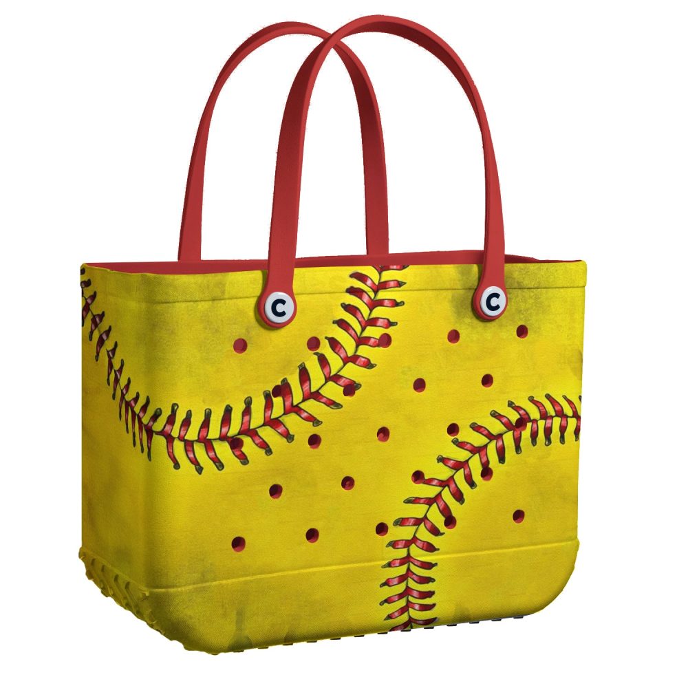 Stylish Softball-Themed Tote Bag - Durable, Spacious & Sporty Design For Everyday Use