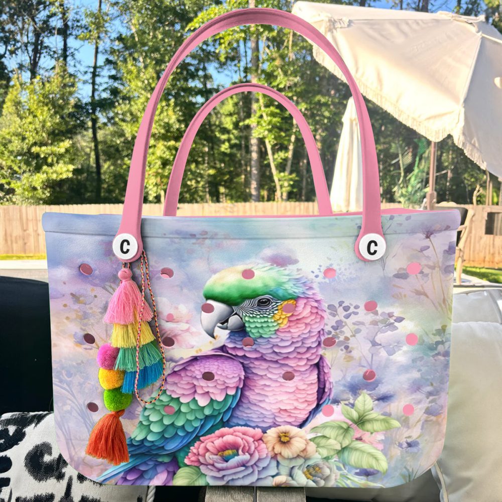 Vibrant Parrot Tote Bag - Stylish, Colorful & Eco-Friendly - Perfect For Everyday Use - Image 5