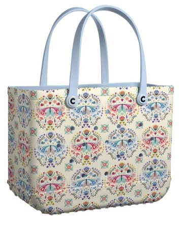 Bucket Tote Bag, Limited Edition Bogg Bag, Beach Bag Winged Muse