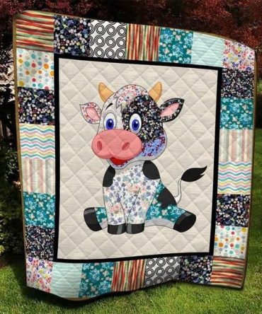 Farm Life Cow Quilted Blanket