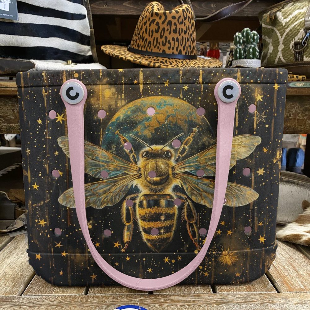 Bucket Tote Bag, Limited Edition Bogg Bag, Beach Bag Stellar Bee - Image 3