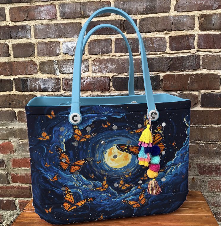 Bucket Tote Bag, Limited Edition Bogg Bag, Beach Bag Moonlit Whirl - Image 6