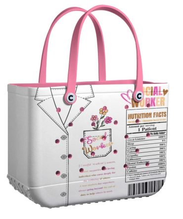 Chic Social Worker Tote Bag - Stylish Gift For Professionals , Durable & Trendy Design