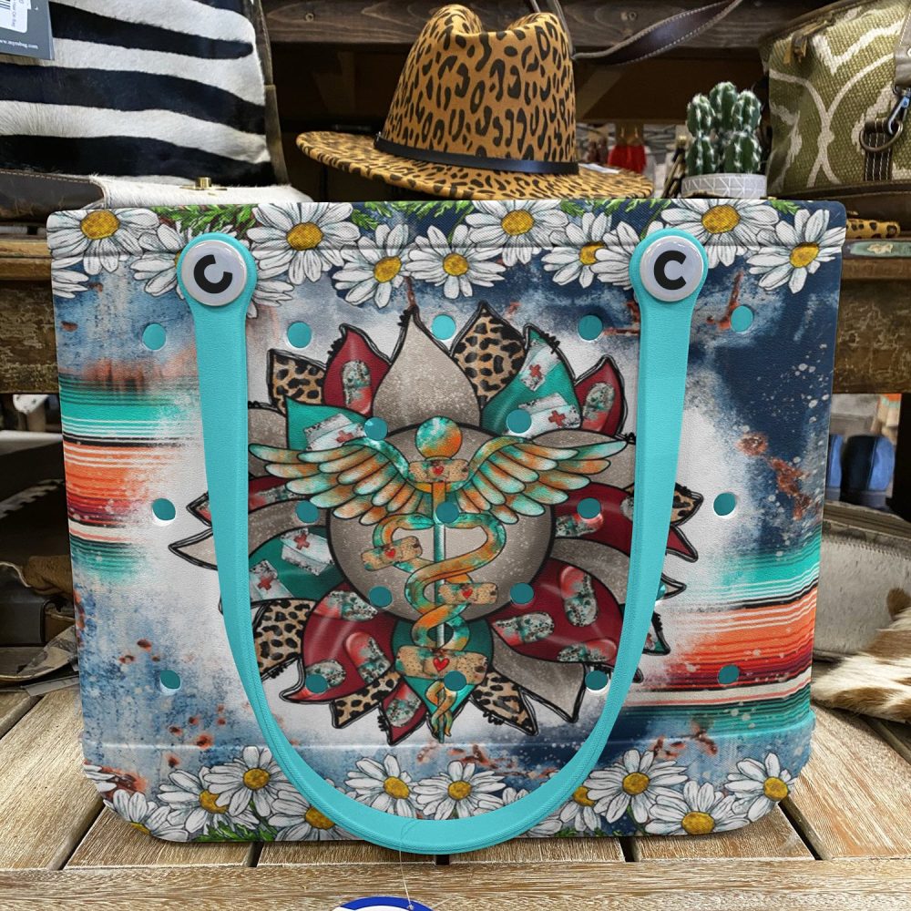 Boho Chic Tote Bag With Floral & Tribal Art - Perfect For Casual Outings - Image 2