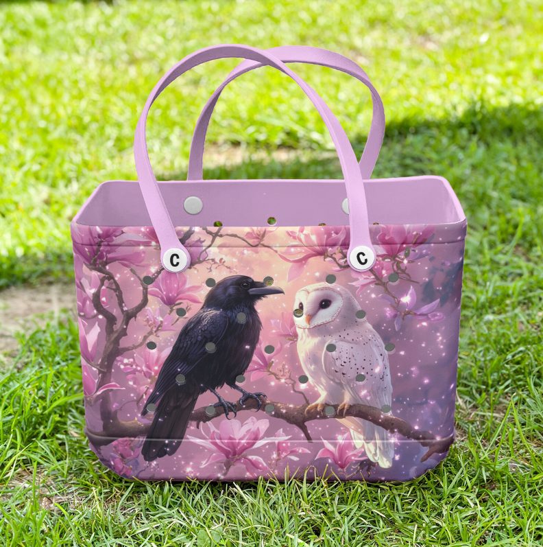 Bucket Tote Bag, Limited Edition Bogg Bag, Beach Bag Nightfall Friends - Image 2