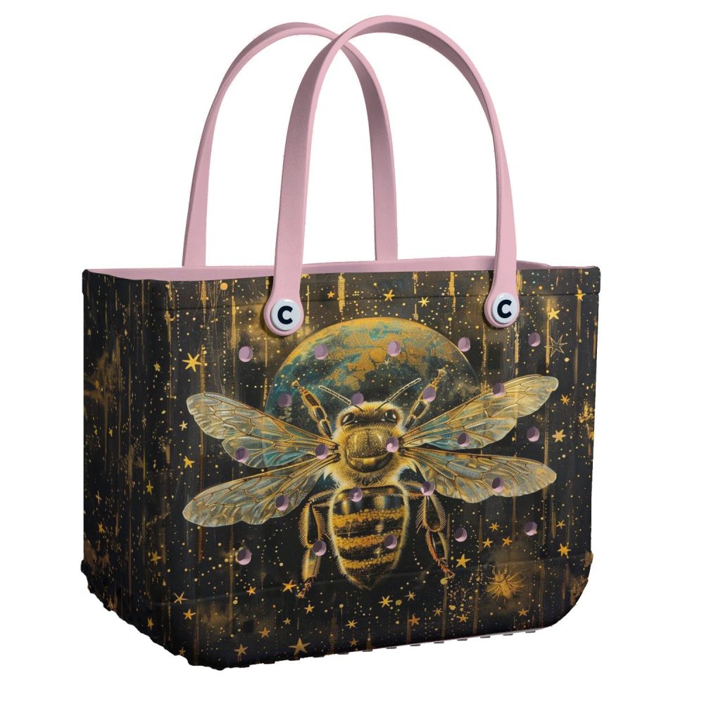 Bucket Tote Bag, Limited Edition Bogg Bag, Beach Bag Stellar Bee