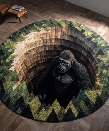 Abyss Guardian Quilted Round Mat