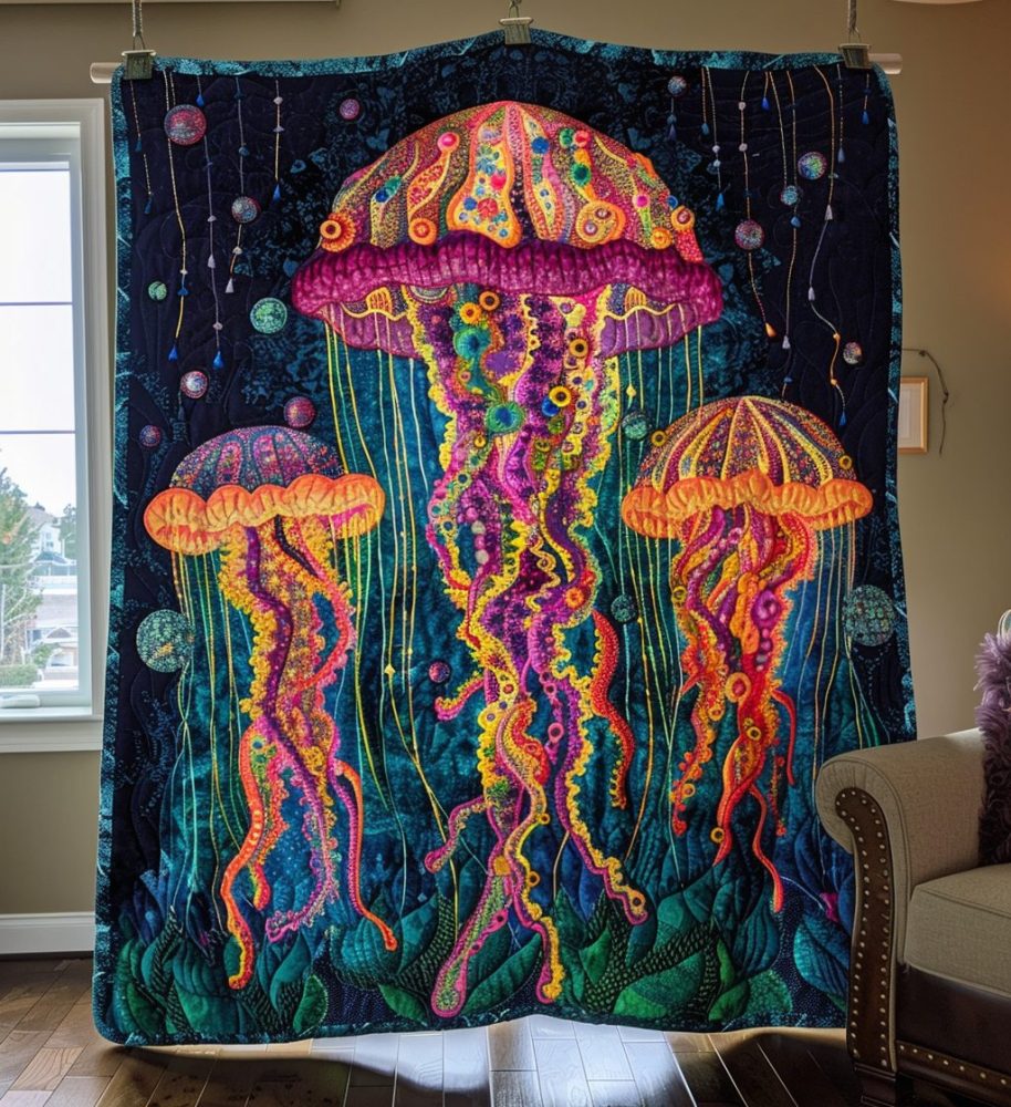 Abyssal Dreams Quilted Blanket