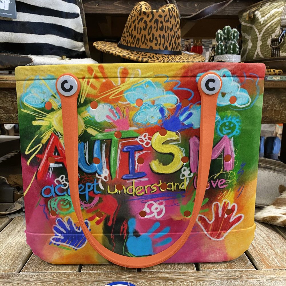 Bucket Tote Bag, Limited Edition Bogg Bag, Beach Bag Acceptance For Autism - Image 6