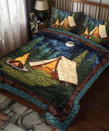 Adventure Camp 3-Piece Quilted Bedding Set