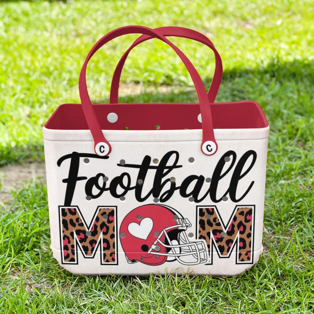 Stylish Football Mom Tote Bag - Perfect For Game Day & Everyday Use! - Image 2