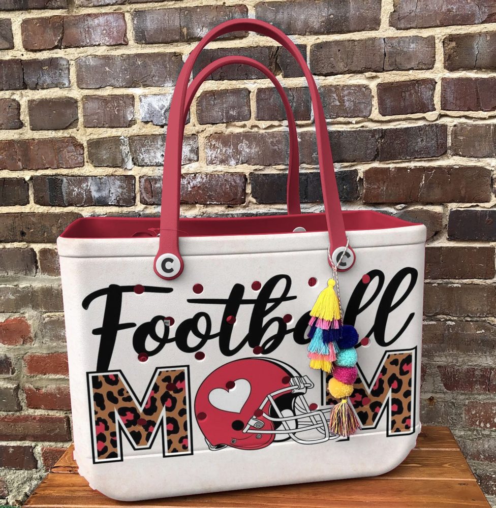 Stylish Football Mom Tote Bag - Perfect For Game Day & Everyday Use! - Image 3