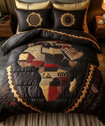 African Essence 3-Piece Quilted Bedding Set