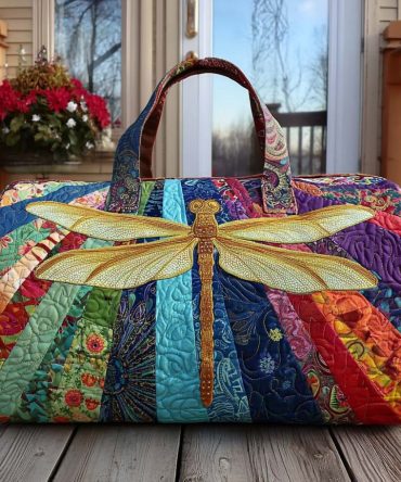 Airborne Bloom Quilted Duffle Bag