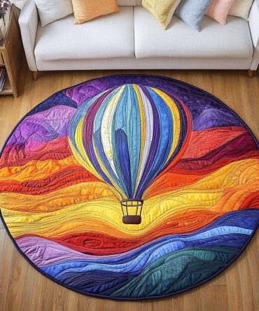 Airborne Escape Quilted Round Mat