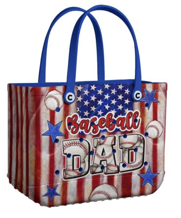 Bucket Tote Bag, Limited Edition Bogg Bag, Beach Bag All-Star Baseball Dad
