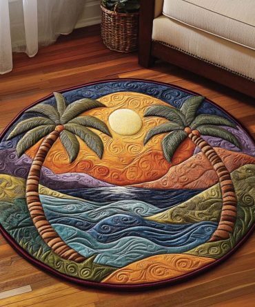 Aloha Horizon Quilted Round Mat