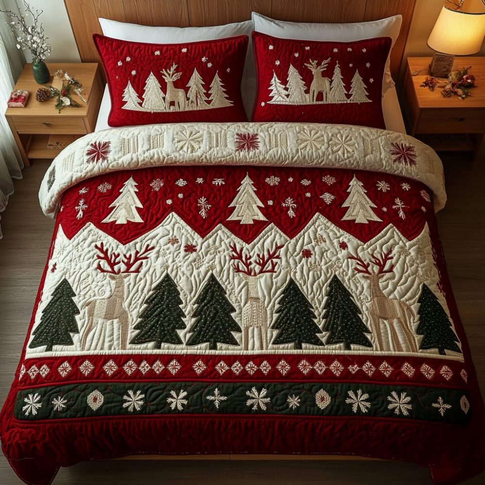 Alpine Bliss 3-Piece Quilted Bedding Set