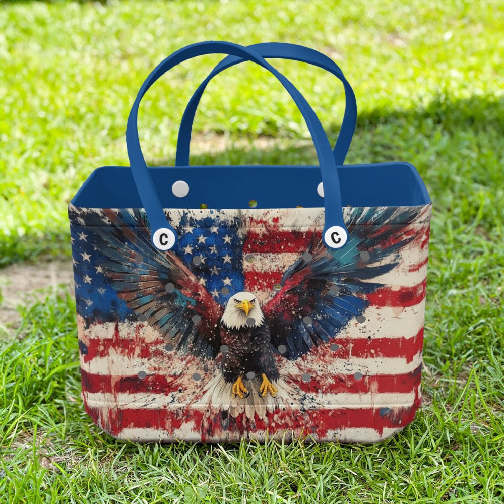 Patriotic Eagle Tote Bag – Bold American Flag Design, Perfect For Everyday Use - Image 2