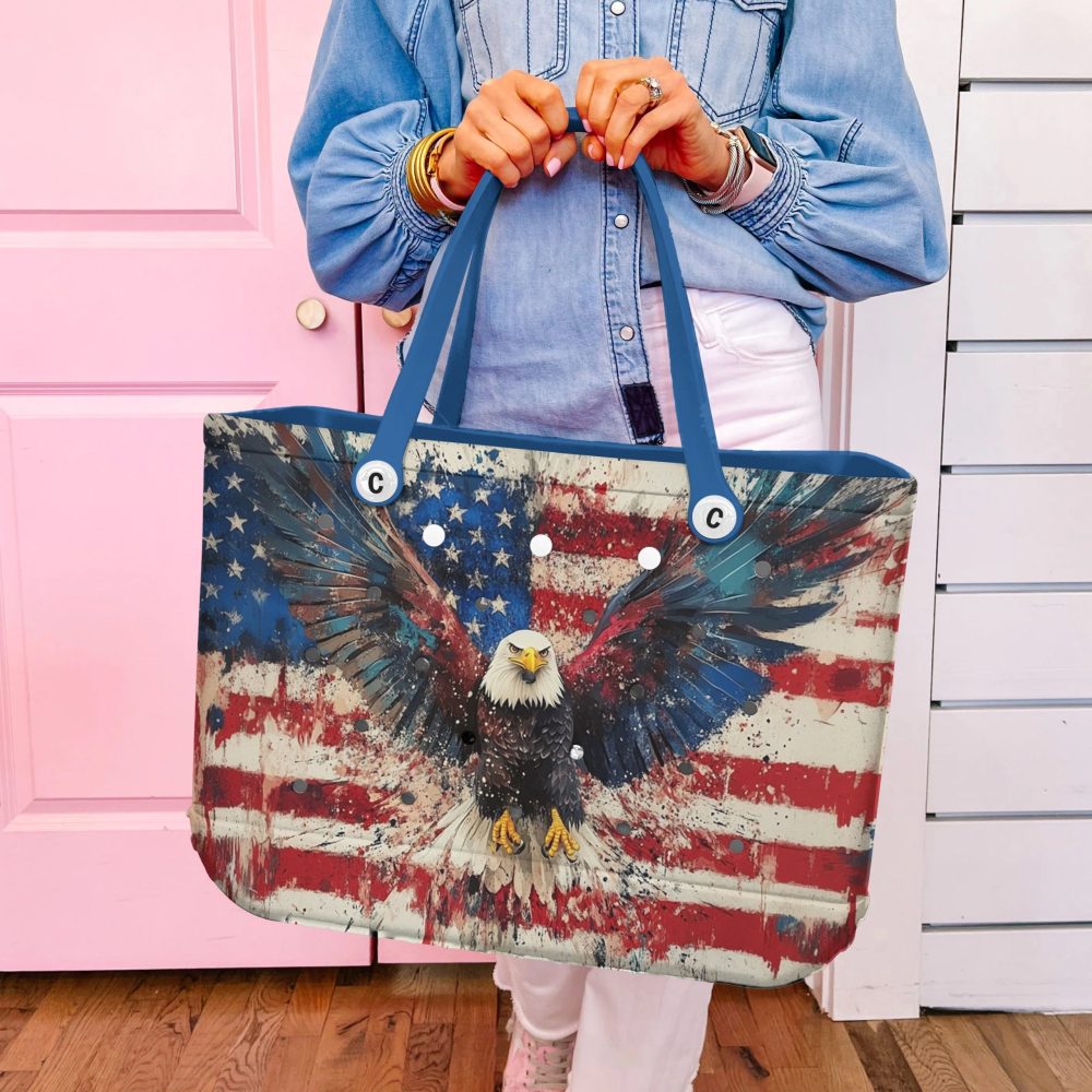 Patriotic Eagle Tote Bag – Bold American Flag Design, Perfect For Everyday Use - Image 5