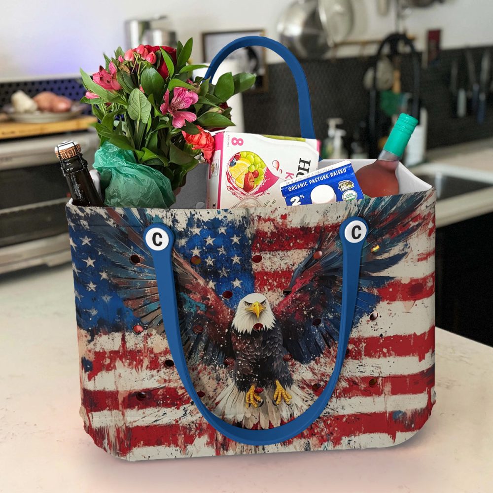 Patriotic Eagle Tote Bag – Bold American Flag Design, Perfect For Everyday Use - Image 4