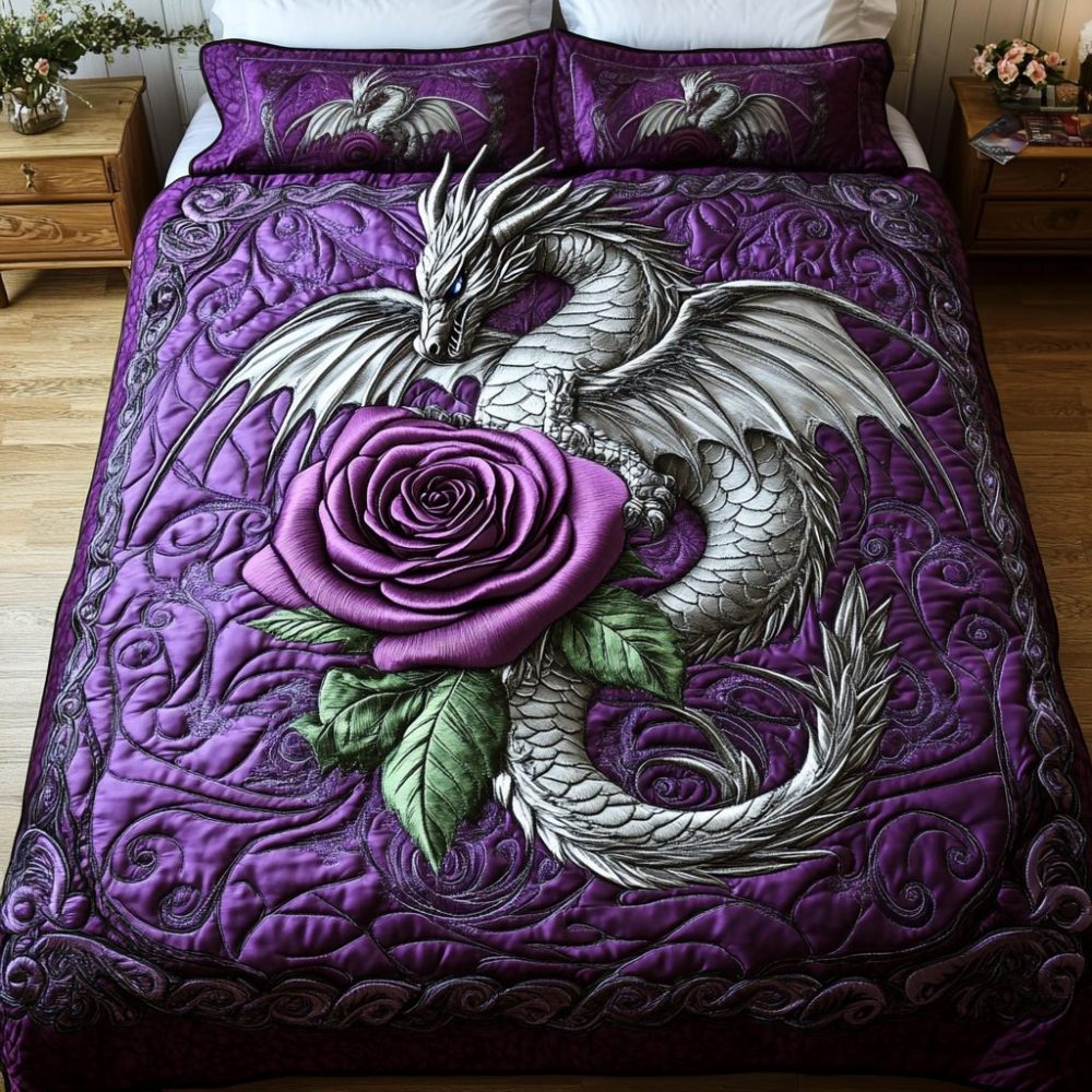 Ancient Flame 3-Piece Quilted Bedding Set