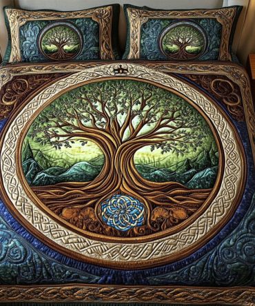 Ancient Weave 3-Piece Quilted Bedding Set