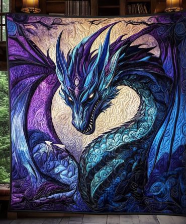 Ancient Wyrm Quilted Blanket