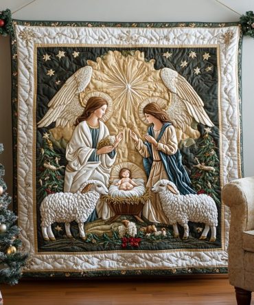 Angel Blessing Quilted Blanket