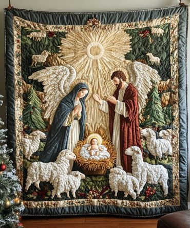 Angel Blessing Quilted Blanket