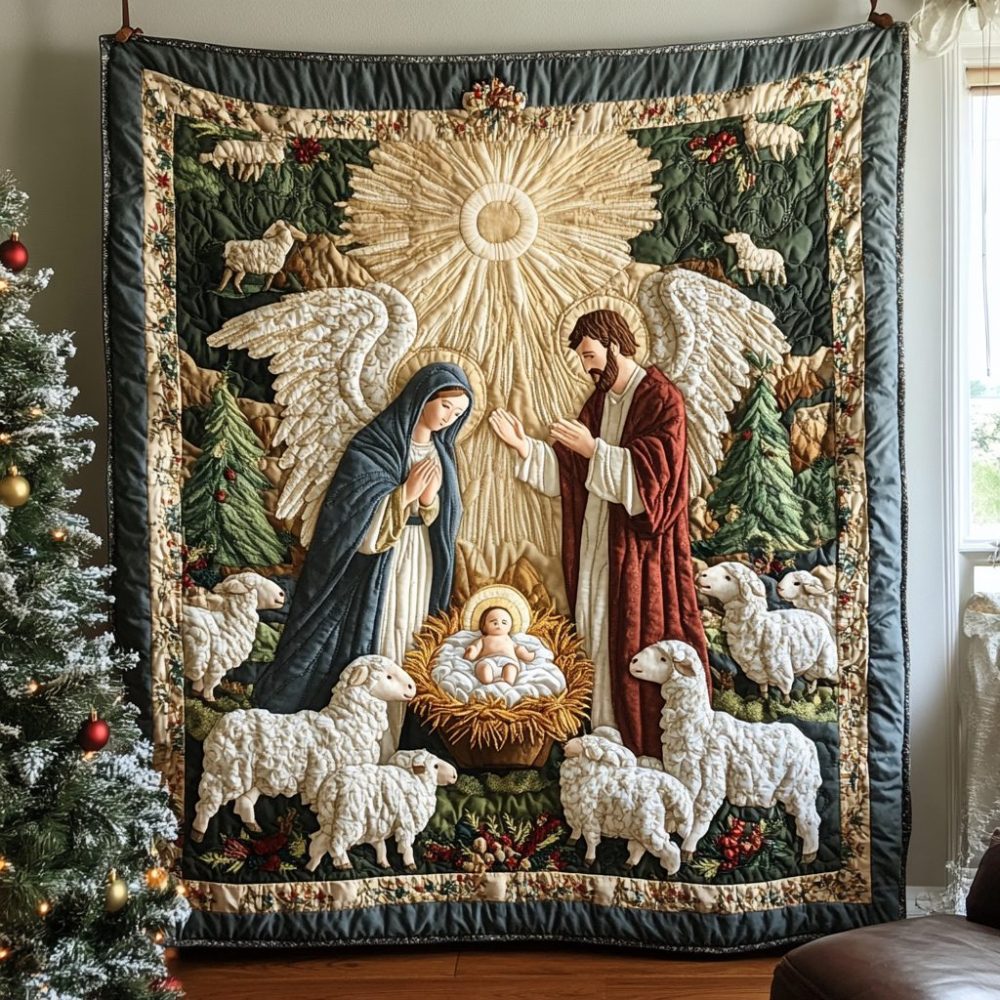 Angel Blessing Quilted Blanket