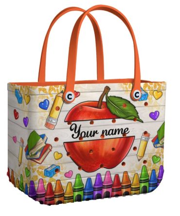 Bucket Tote Bag, Limited Edition Bogg Bag, Beach Bag Apple Of Knowledge