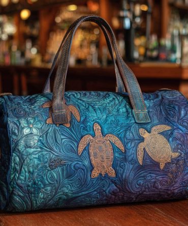 Aqua Spirit Quilted Duffle Bag
