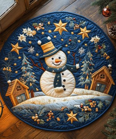 Arctic Antics Quilted Round Mat