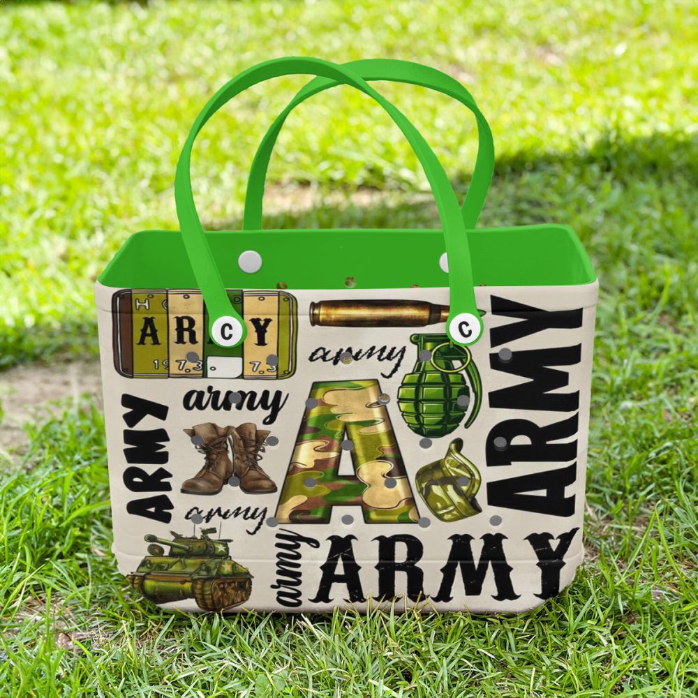 Stylish Army-Themed Tote Bag - Durable, Spacious & Perfect For Daily Use - Image 3