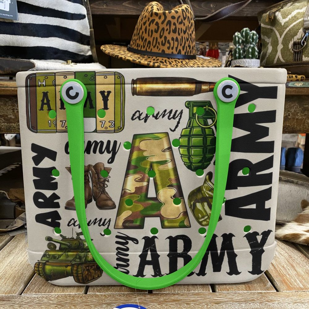 Stylish Army-Themed Tote Bag - Durable, Spacious & Perfect For Daily Use - Image 6