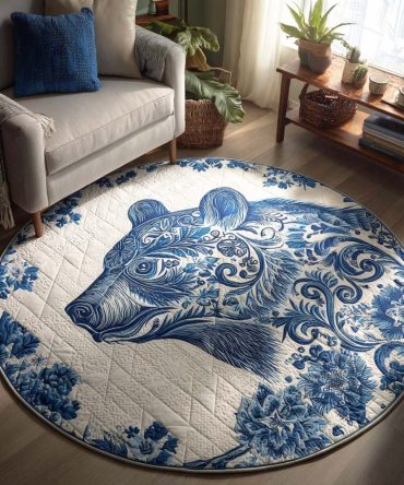 Ashen Claw Quilted Round Mat