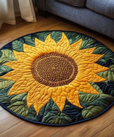Aurelia Bloom Quilted Round Mat