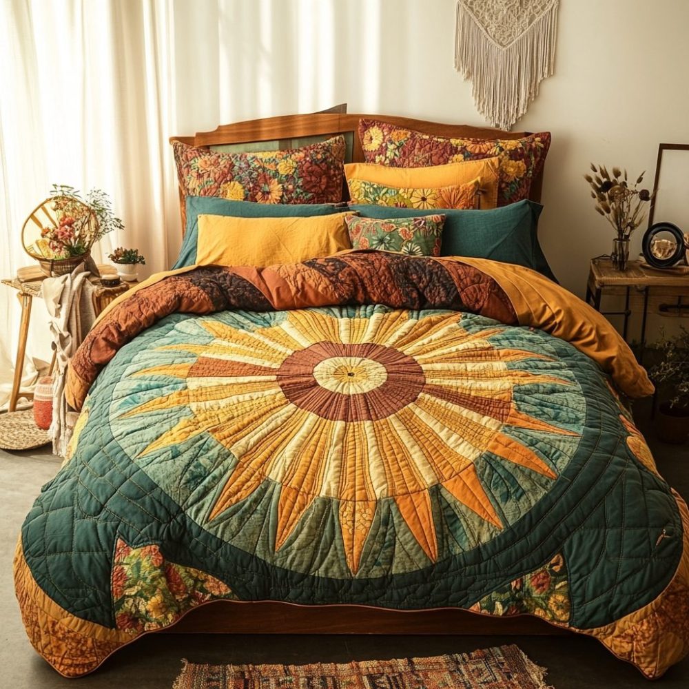 Autumn Bliss 3-Piece Quilted Bedding Set
